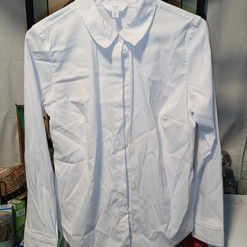 White Dress Shirt Crisp Cotton Professional